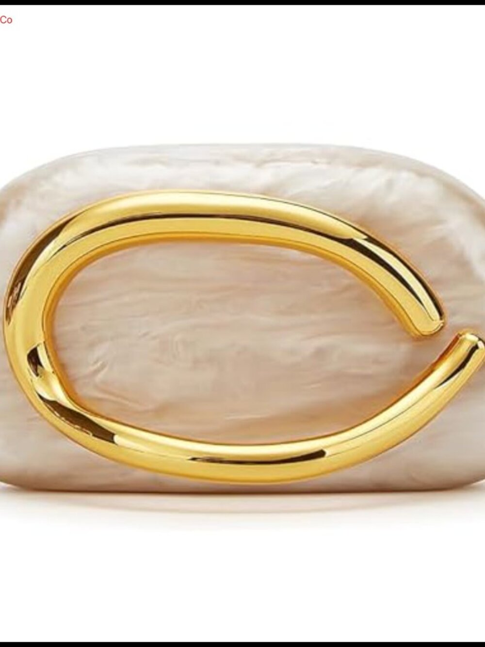 Acrylic Shell Evening Bag Clutch Purse Detachable Chain Crossbody Women